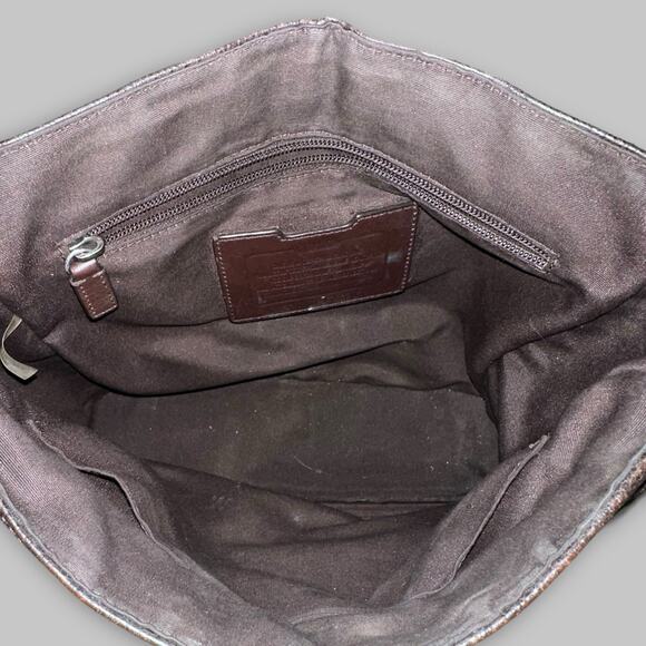 Vintage Coach Men’s Brown Leather Messenger Bag – Adjustable Crossbody - Picture 6 of 7